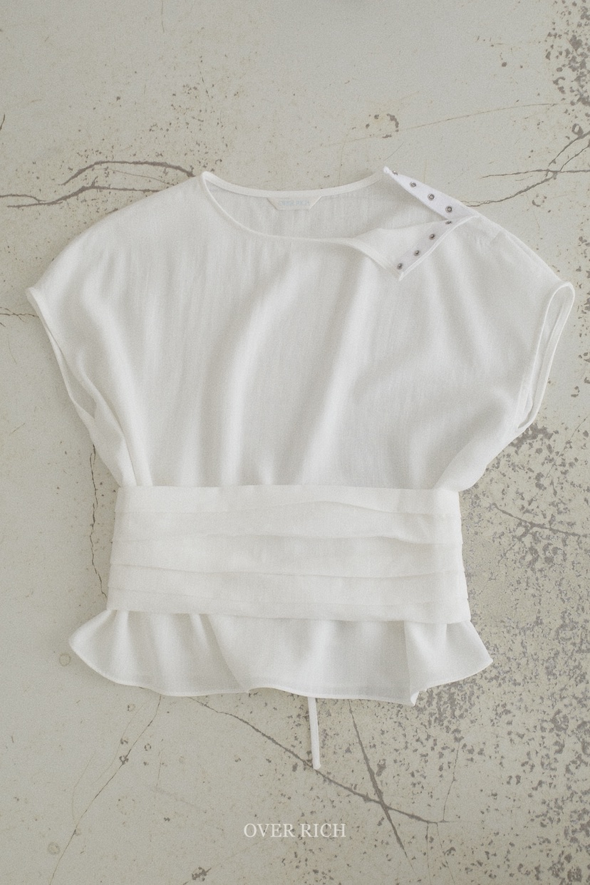 OVER RICH韓國直郵實拍女裝新款26春夏休閑時尚套裝腰帶OVER RICH套裝