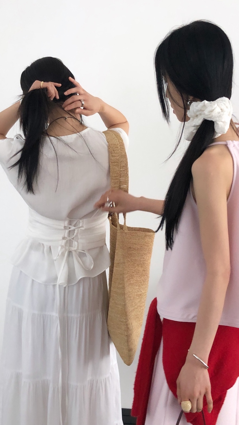 OVER RICH韓國直郵實拍女裝新款26春夏休閑時尚套裝腰帶OVER RICH套裝