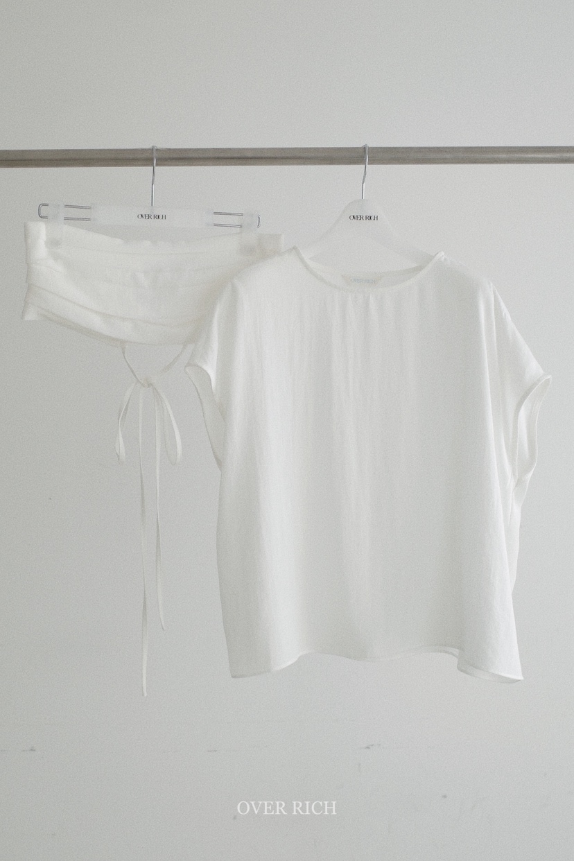 OVER RICH韓國直郵實拍女裝新款26春夏休閑時尚套裝腰帶OVER RICH套裝圖色1