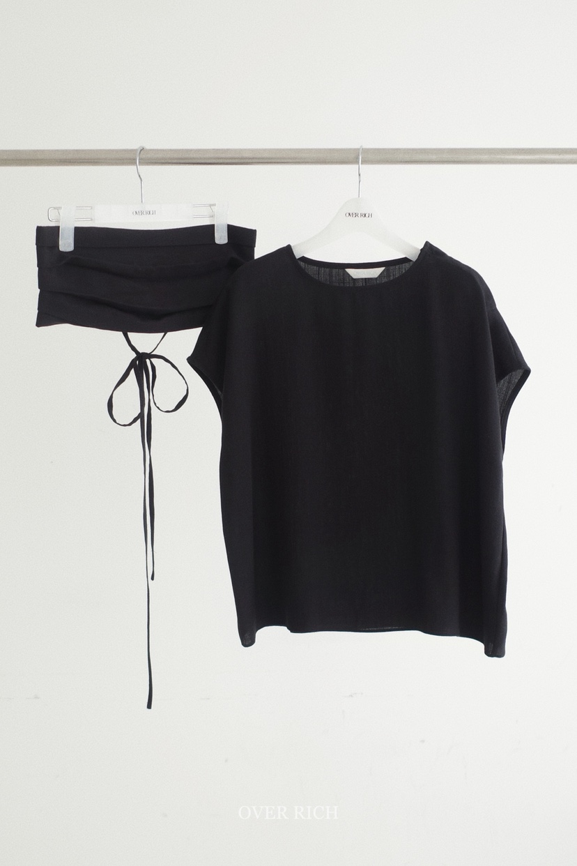 OVER RICH韓國直郵實拍女裝新款26春夏休閑時尚套裝腰帶OVER RICH套裝圖色4