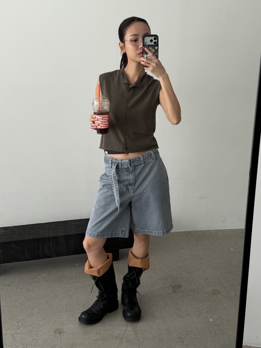 KARE/WEREPIECE韓國代購女士新款推薦人氣休閑26春夏馬甲紐扣KARE/WEREPIECE馬甲