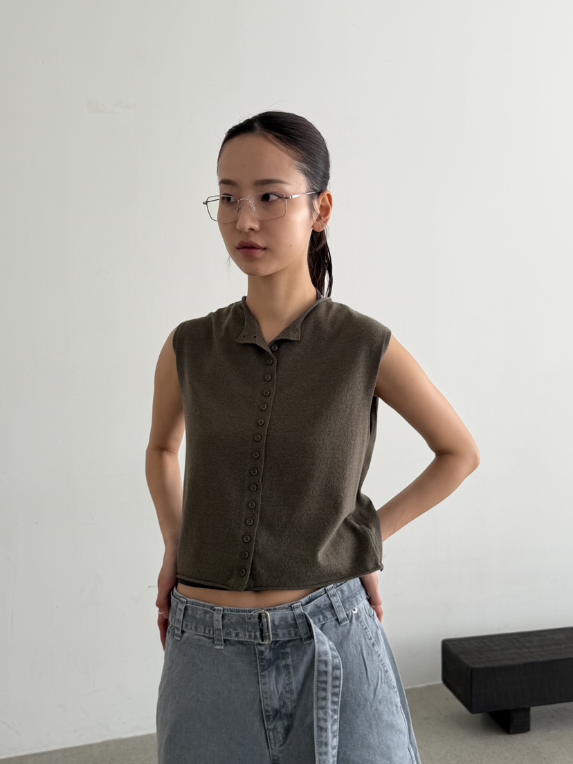 KARE/WEREPIECE韓國代購女士新款推薦人氣休閑26春夏馬甲紐扣KARE/WEREPIECE馬甲