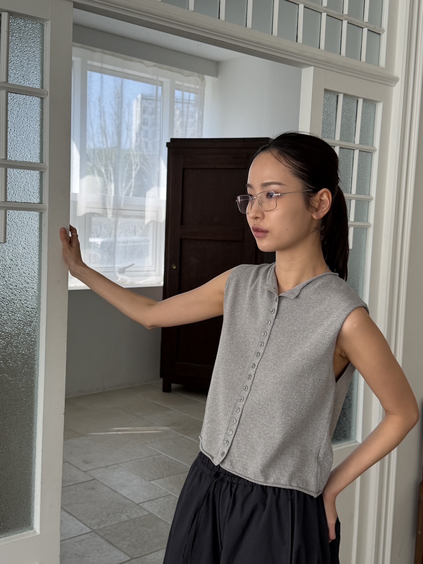 KARE/WEREPIECE韓國代購女士新款推薦人氣休閑26春夏馬甲紐扣KARE/WEREPIECE馬甲