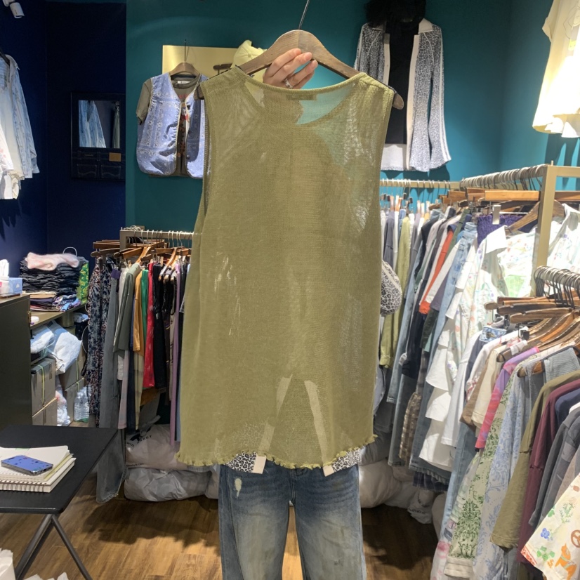 MERCI LINDA韓國代購女裝新款職業人氣休閑吊帶背心長款MERCI LINDA吊帶/背心