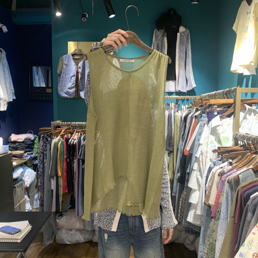 MERCI LINDA韓國代購女裝新款職業人氣休閑吊帶背心長款MERCI LINDA吊帶/背心圖色1