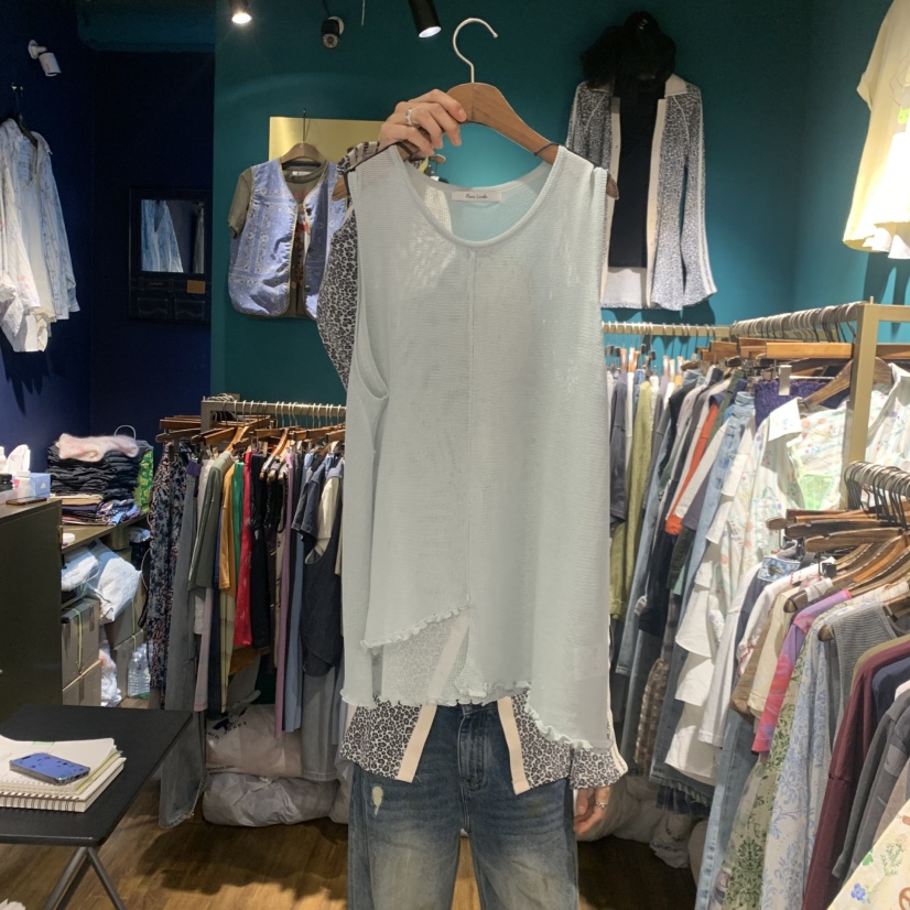 MERCI LINDA韓國代購女裝新款職業人氣休閑吊帶背心長款MERCI LINDA吊帶/背心圖色2