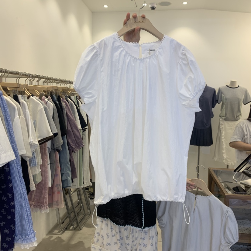 TAN&amp;COMO韓國直郵女士新款熱賣時尚人氣休閑襯衫蕾絲衫tan-COMO襯衫/蕾絲衫圖色1