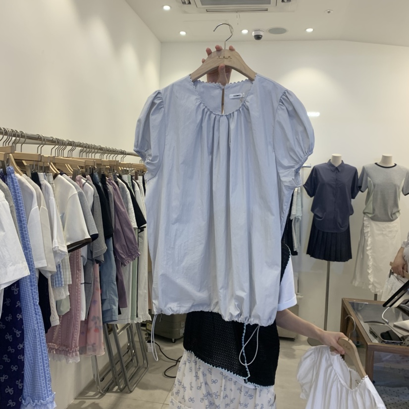 TAN&amp;COMO韓國直郵女士新款熱賣時尚人氣休閑襯衫蕾絲衫tan-COMO襯衫/蕾絲衫圖色2