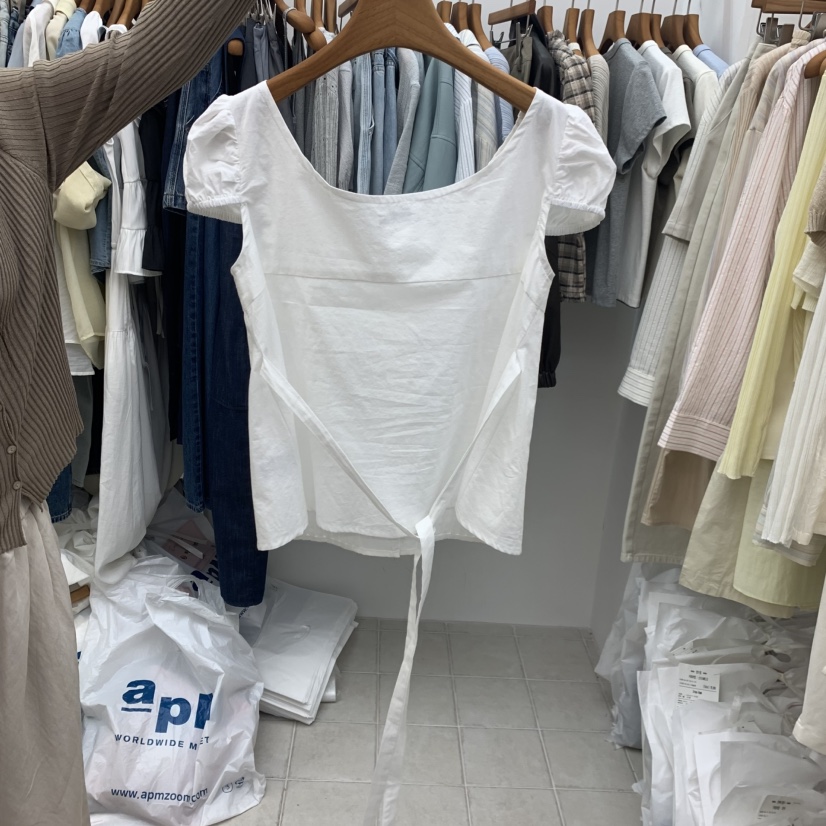 DRESS ROOM韓國直郵實拍女士新品26春夏人氣襯衫蕾絲衫褶裥DRESS ROOM襯衫/蕾絲衫