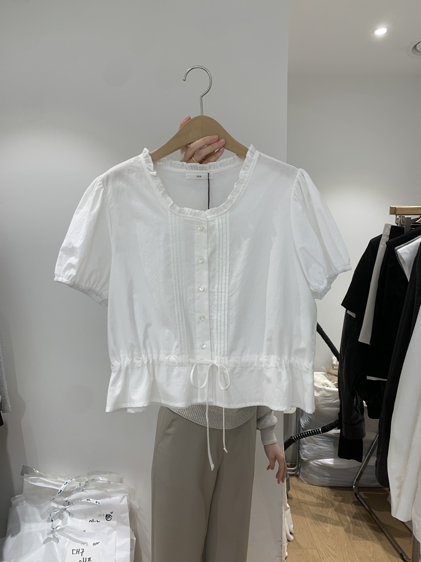 OUR-A/NOVAE韓國直郵女裝新品推薦休閑職業時尚襯衫蕾絲衫OUR/NOVAE襯衫/蕾絲衫圖色1