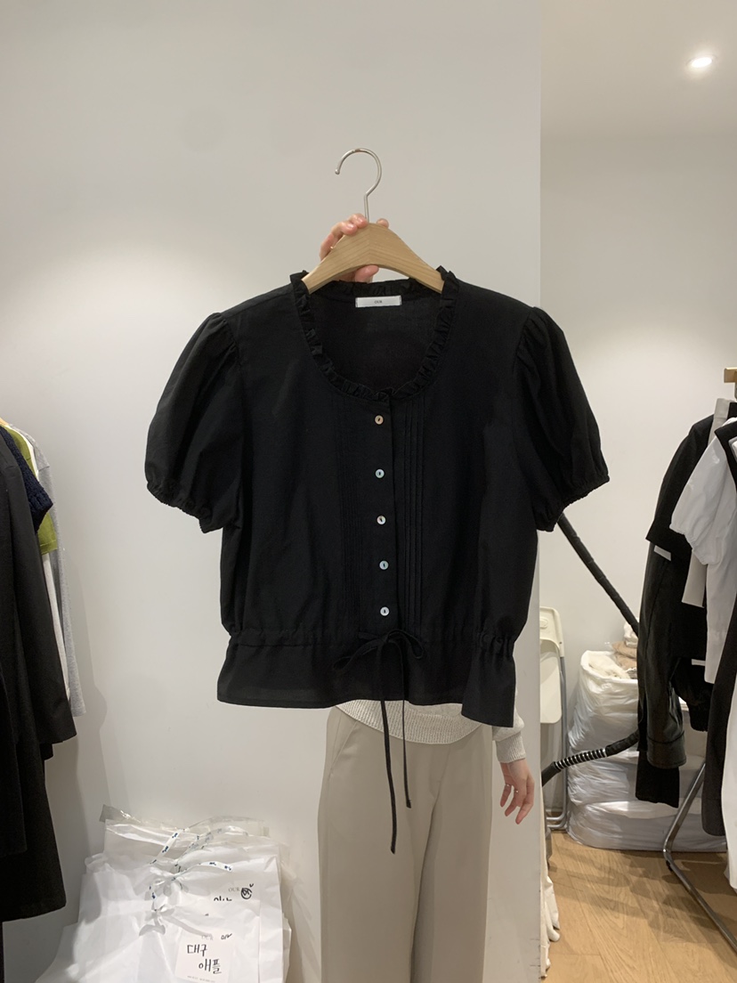 OUR-A/NOVAE韓國直郵女裝新品推薦休閑職業時尚襯衫蕾絲衫OUR/NOVAE襯衫/蕾絲衫圖色2