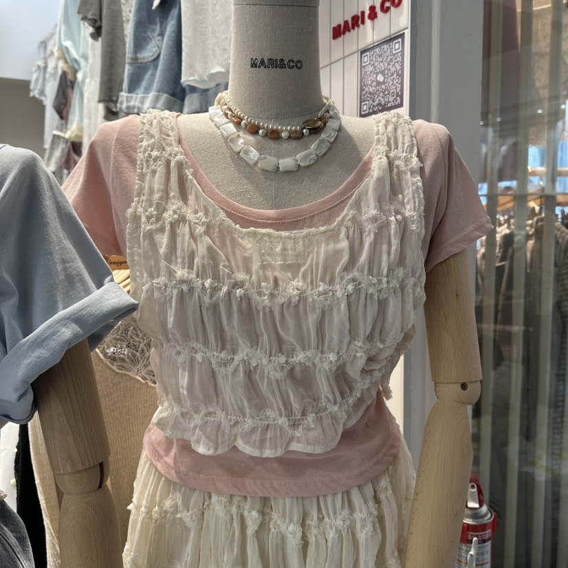 MARI CO韓國東大門直郵女士新款時尚推薦吊帶背心不含內搭MARI CO吊帶/背心圖色1