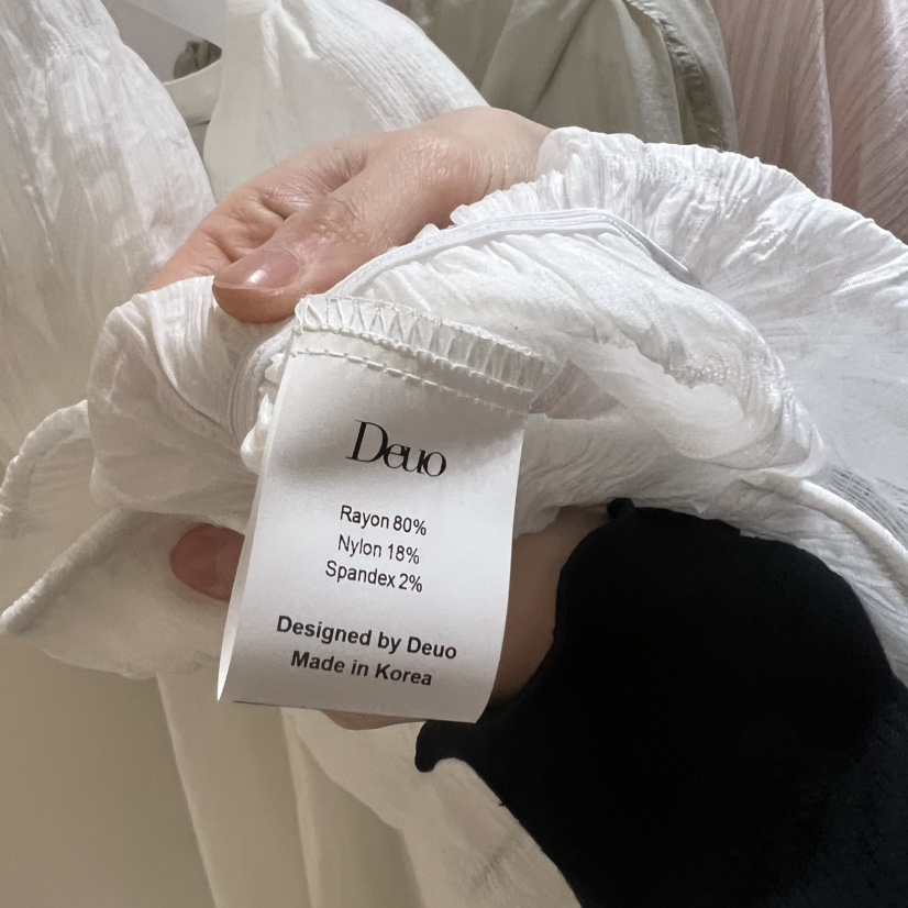 DEUO韓國東大門代購女士新品26春夏人氣時尚推薦襯衫蕾絲衫DEUO襯衫/蕾絲衫