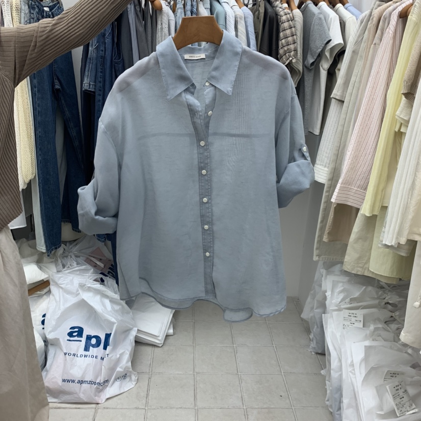 DRESS ROOM韓國直郵女士新款人氣休閑職業時尚襯衫蕾絲衫DRESS ROOM襯衫/蕾絲衫圖色1