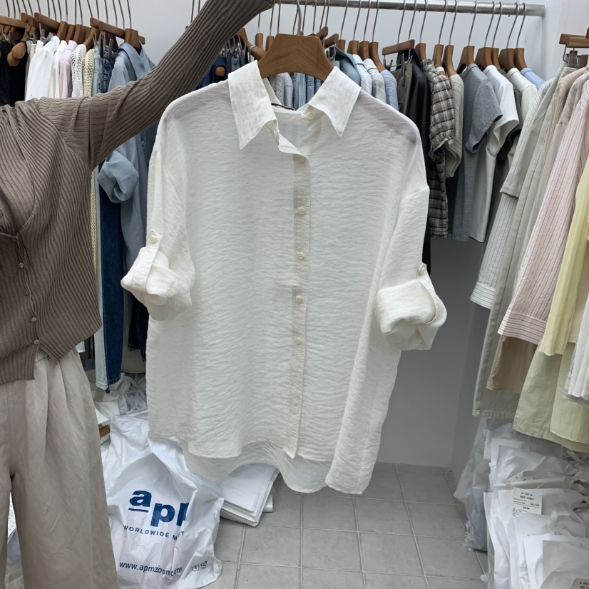 DRESS ROOM韓國直郵女士新款人氣休閑職業時尚襯衫蕾絲衫DRESS ROOM襯衫/蕾絲衫圖色2