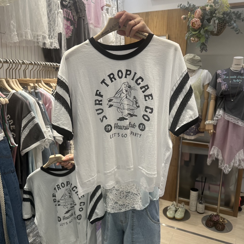 MARI CO韓國代購女裝新品時尚休閑熱賣人氣26春夏推薦T恤MARI COT恤圖色1