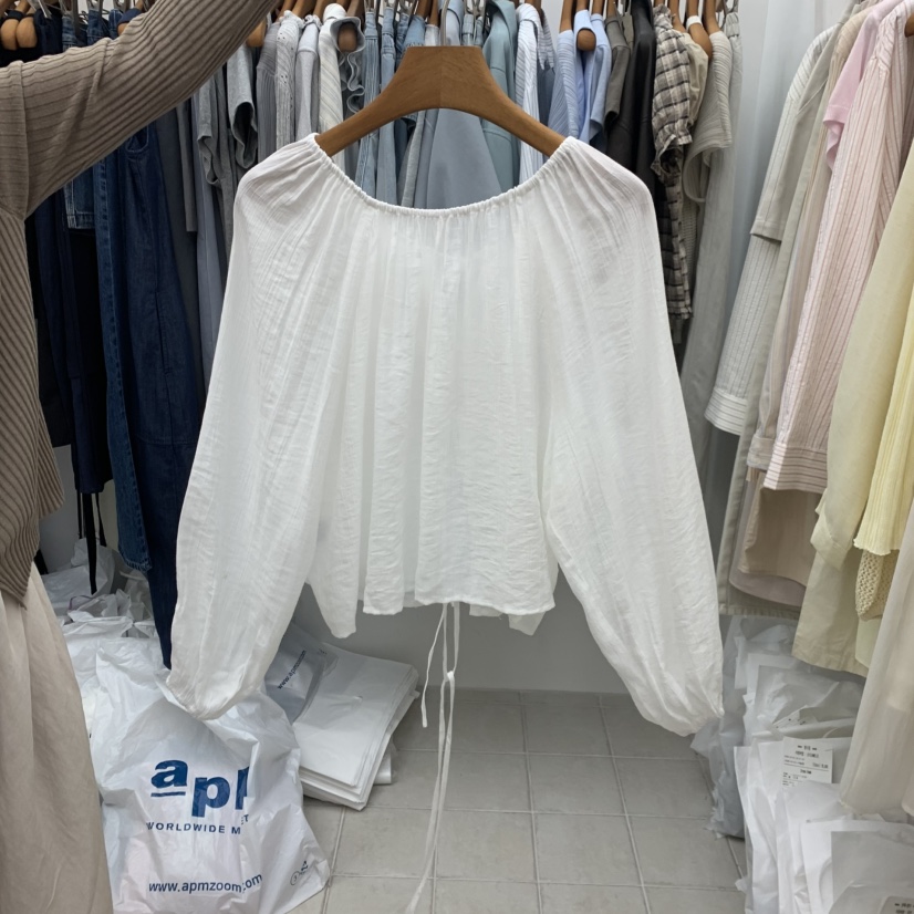 DRESS ROOM韓國直郵實拍女士新品職業休閑人氣襯衫蕾絲衫DRESS ROOM襯衫/蕾絲衫