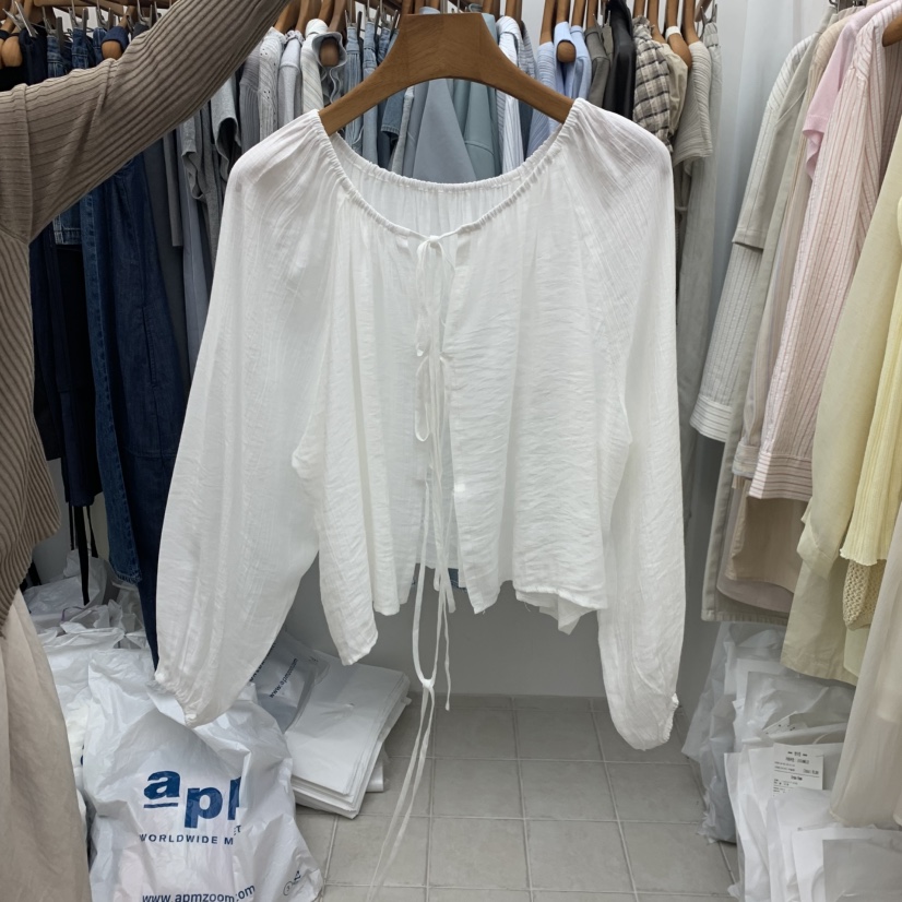 DRESS ROOM韓國直郵實拍女士新品職業休閑人氣襯衫蕾絲衫DRESS ROOM襯衫/蕾絲衫圖色1