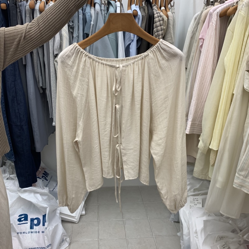 DRESS ROOM韓國直郵實拍女士新品職業休閑人氣襯衫蕾絲衫DRESS ROOM襯衫/蕾絲衫圖色2