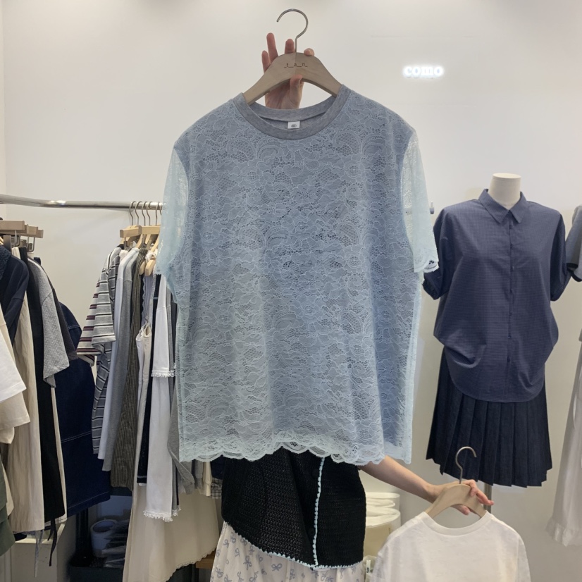 TAN&amp;COMO韓國東大門代購女裝新款26春夏熱賣長袖T恤tan-COMO長袖T恤圖色2