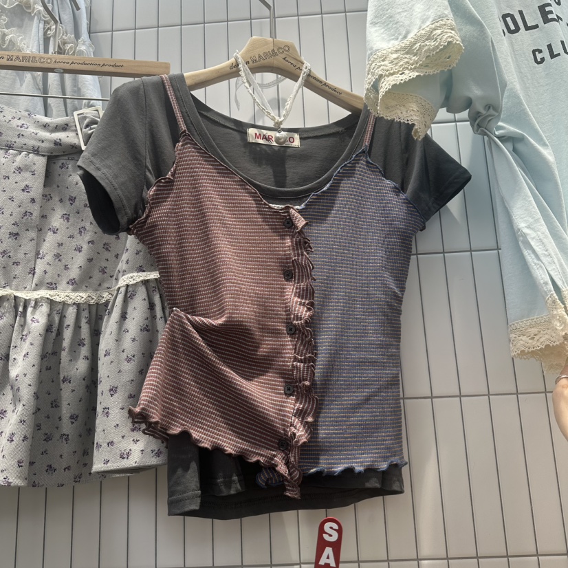 MARI CO韓國東大門代購女士新款熱賣休閑吊帶背心不含內搭MARI CO吊帶/背心圖色2