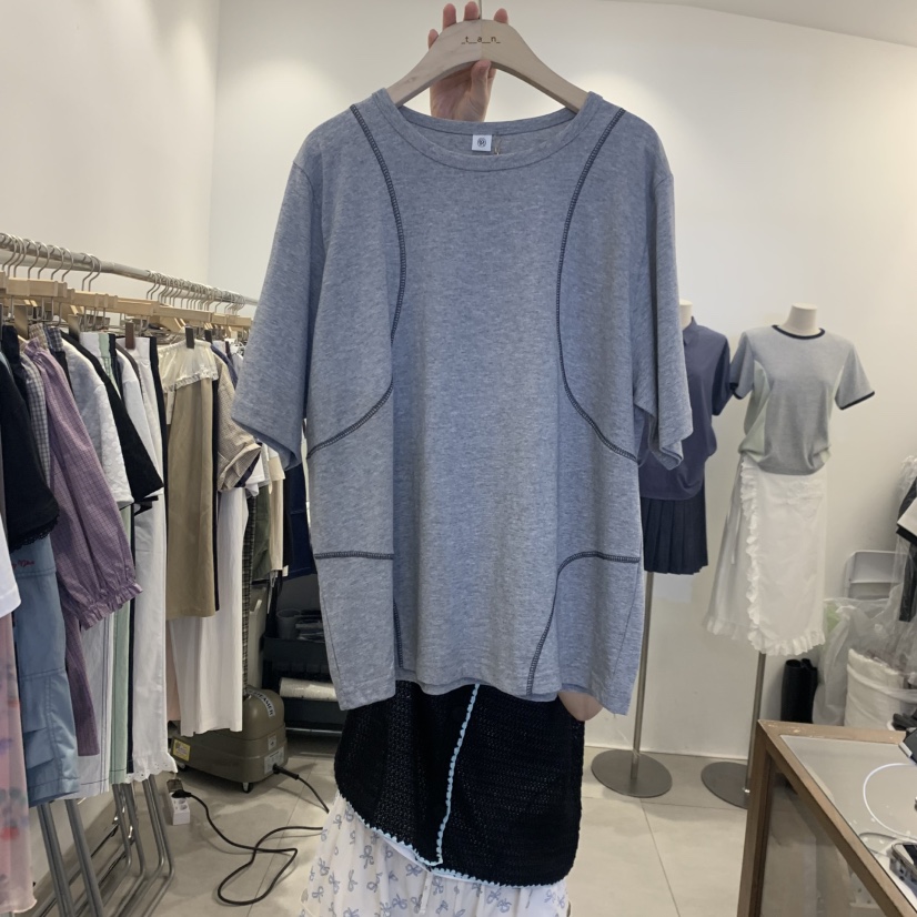 TAN&amp;COMO韓國直郵實拍女士新款職業26春夏熱賣推薦T恤tan-COMOT恤圖色2