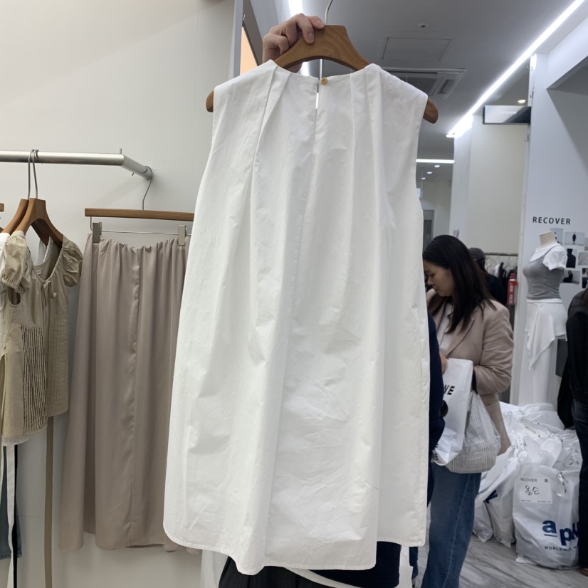 DRESS ROOM韓國東大門直郵女士新品時尚職業休閑連衣裙褶皺DRESS ROOM連衣裙