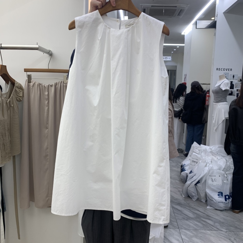 DRESS ROOM韓國東大門直郵女士新品時尚職業休閑連衣裙褶皺DRESS ROOM連衣裙圖色1