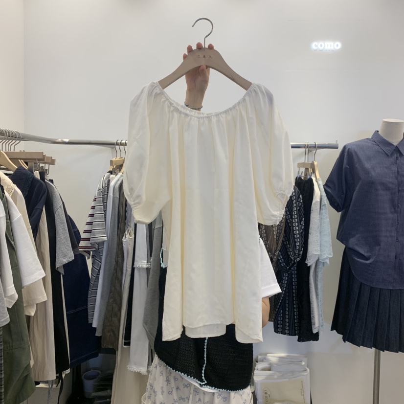 TAN&amp;COMO韓國直郵女士新款休閑推薦職業熱賣襯衫蕾絲衫tan-COMO襯衫/蕾絲衫圖色1