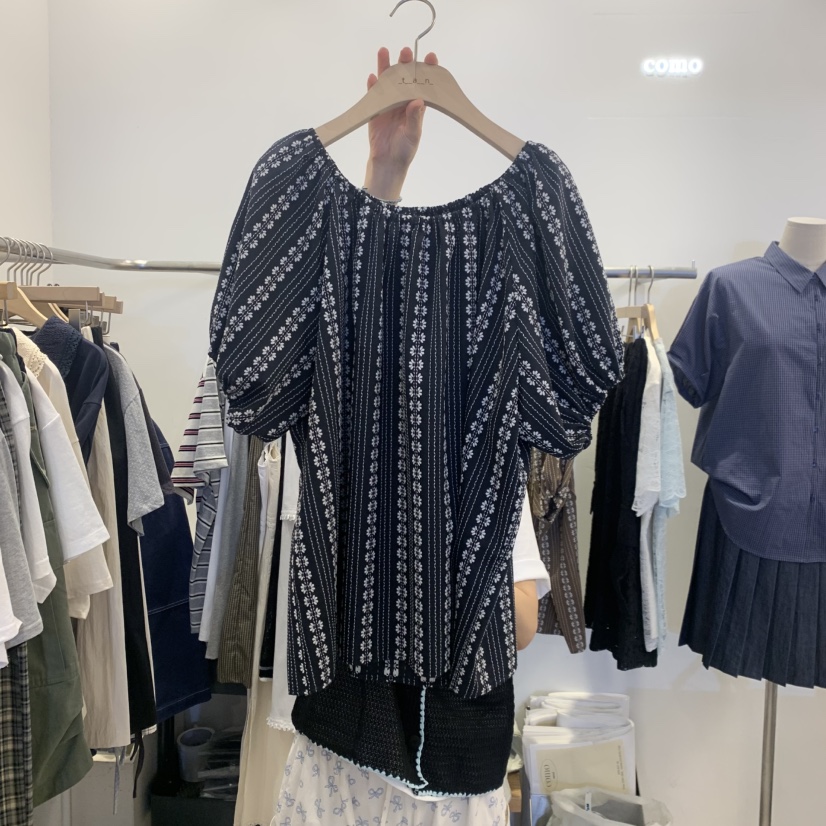 TAN&amp;COMO韓國直郵女士新款休閑推薦職業熱賣襯衫蕾絲衫tan-COMO襯衫/蕾絲衫圖色3