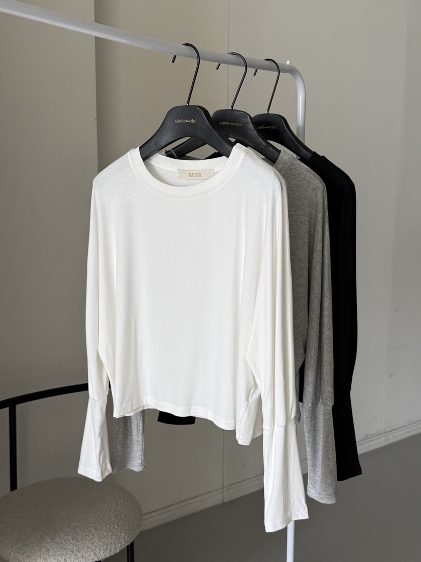 LARCENCICL/BESO韓國直郵實拍女士新品休閑熱賣職業長袖T恤LARCENCICL/BESO長袖T恤
