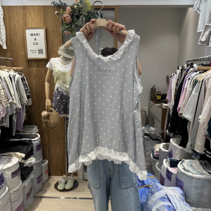 MARI CO韓國東大門代購女士新款熱賣吊帶背心不含內搭含腰繩MARI CO吊帶/背心