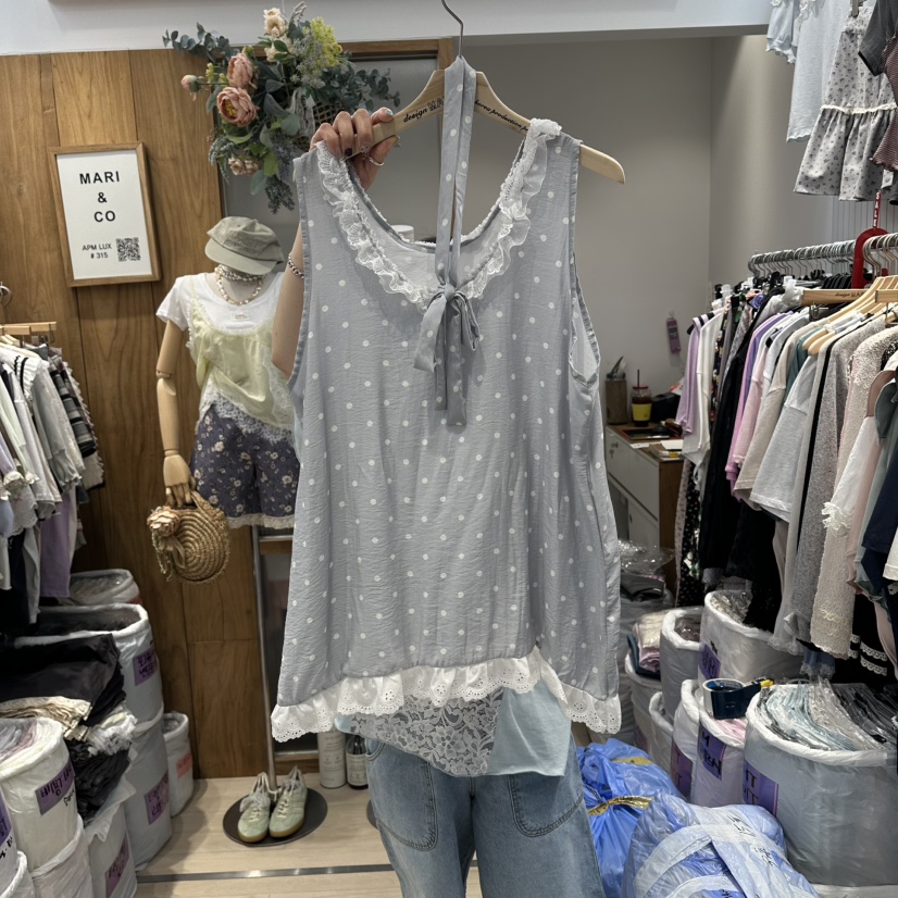 MARI CO韓國東大門代購女士新款熱賣吊帶背心不含內搭含腰繩MARI CO吊帶/背心圖色2