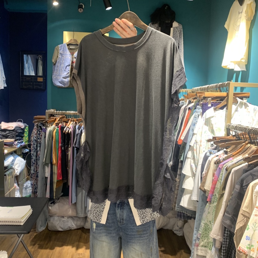 MERCI LINDA韓國直郵女士新品人氣休閑時尚吊帶背心蕾絲MERCI LINDA吊帶/背心圖色2