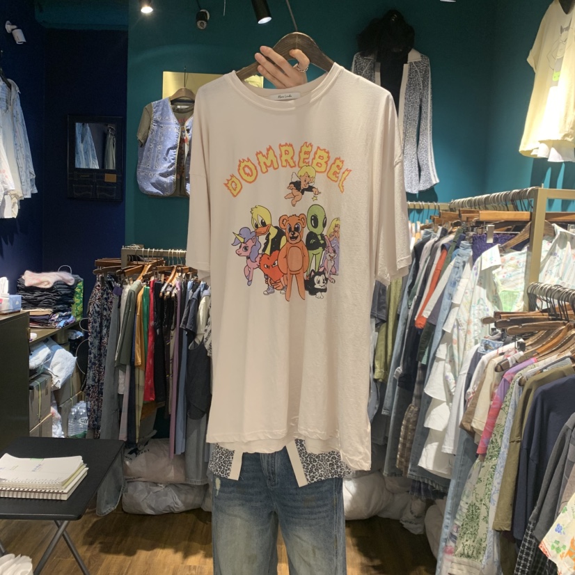 MERCI LINDA韓國東大門直郵女士新款26春夏職業熱賣休閑T恤MERCI LINDAT恤圖色1