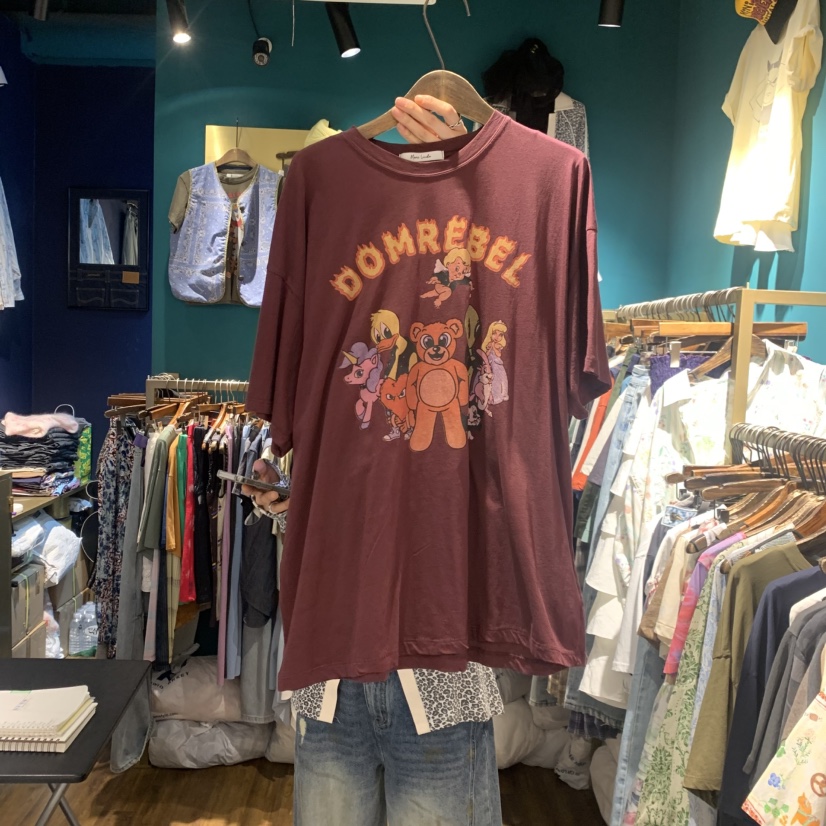 MERCI LINDA韓國東大門直郵女士新款26春夏職業熱賣休閑T恤MERCI LINDAT恤圖色3