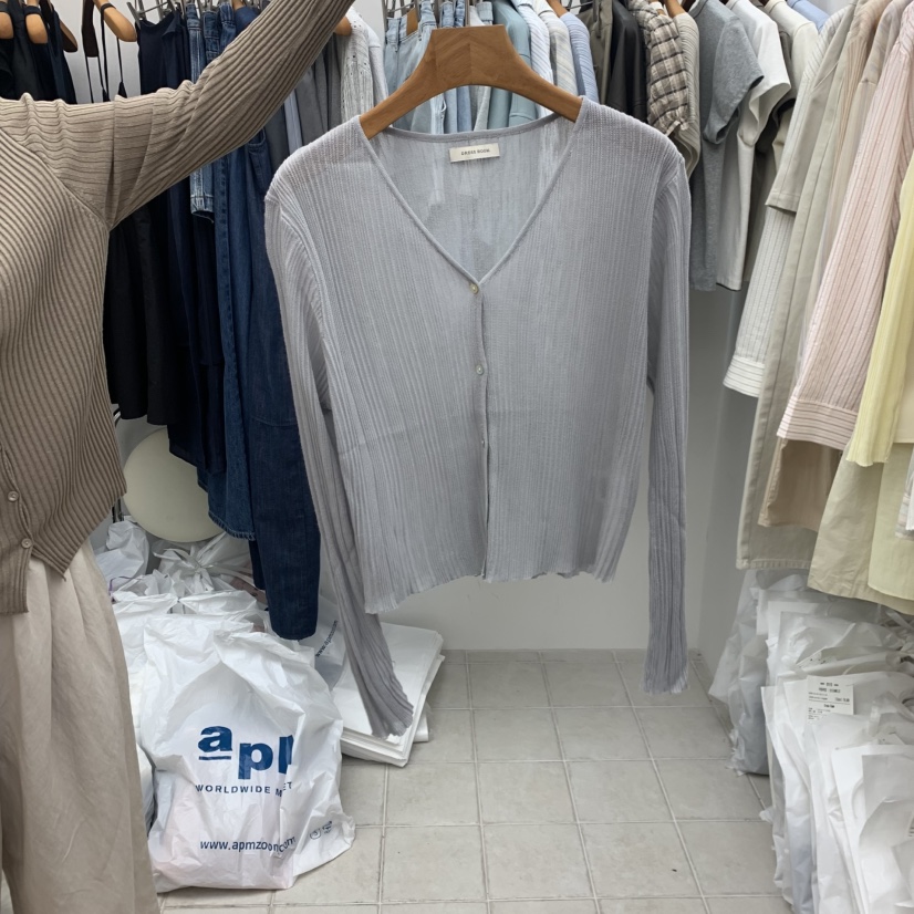 DRESS ROOM韓國直郵實拍女士新款職業26春夏襯衫蕾絲衫V領DRESS ROOM襯衫/蕾絲衫圖色3