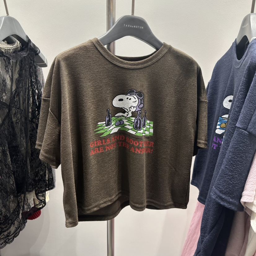 TARABY MOTION韓國東大門代購女士新款人氣時尚休閑職業T恤TARABY MOTIONT恤圖色1