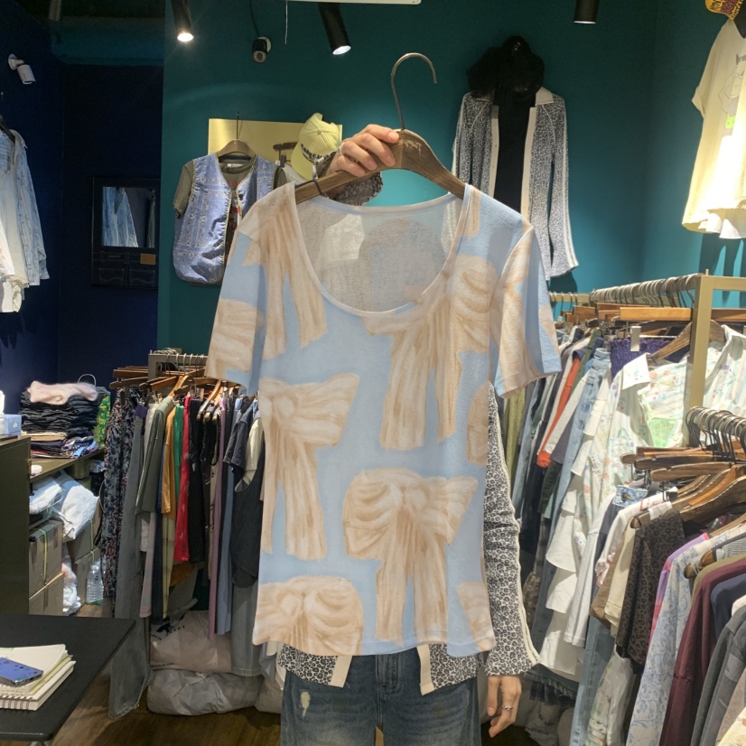 MERCI LINDA韓國代購女裝新品26春夏時尚熱賣推薦人氣T恤MERCI LINDAT恤圖色4