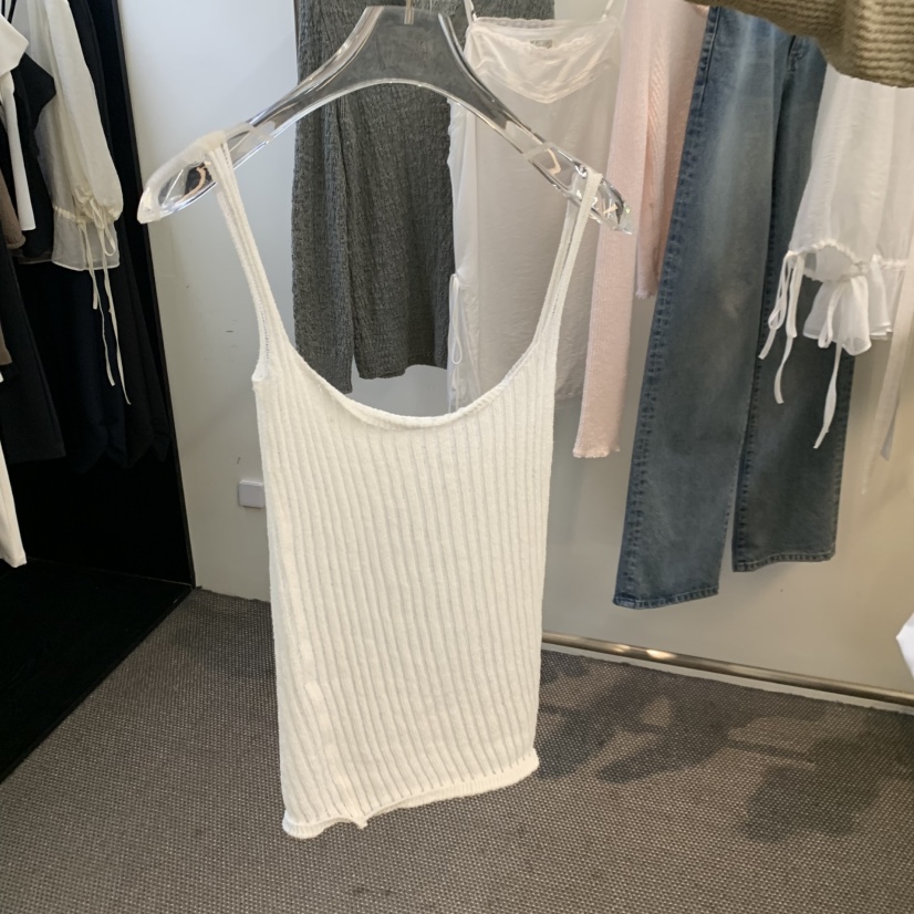 MORE THAN YESTERDAY/LOVE YOU SO MUCH韓國東大門代購女士新品時尚吊帶背心LYSM/MORE THAN YESTERDAY吊帶/背心圖色1