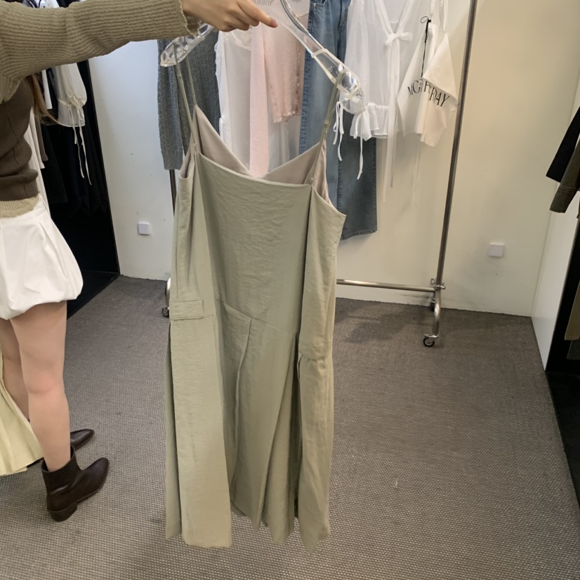 MORE THAN YESTERDAY/LOVE YOU SO MUCH韓國東大門代購女士新款職業連衣裙褶裥LYSM/MORE THAN YESTERDAY連衣裙