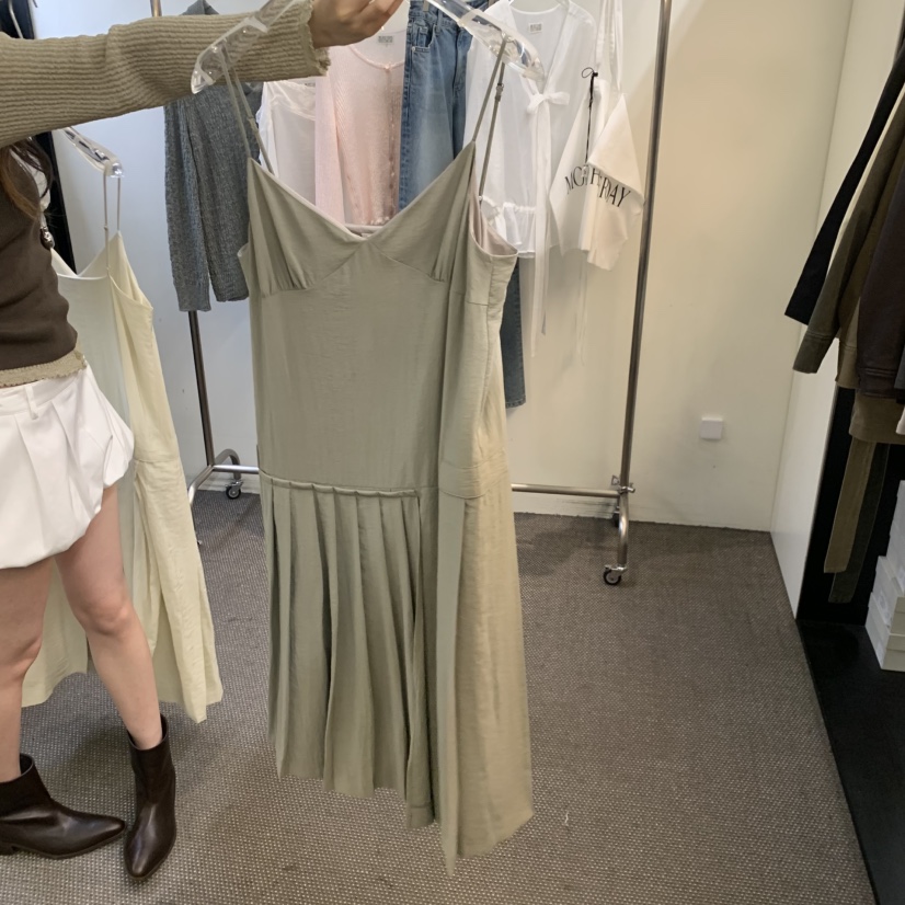 MORE THAN YESTERDAY/LOVE YOU SO MUCH韓國東大門代購女士新款職業連衣裙褶裥LYSM/MORE THAN YESTERDAY連衣裙圖色2