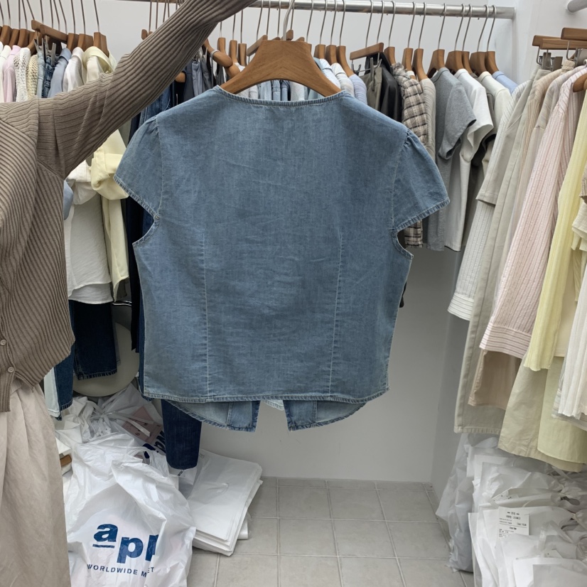 DRESS ROOM韓國代購女裝新品休閑推薦熱賣職業襯衫蕾絲衫DRESS ROOM襯衫/蕾絲衫