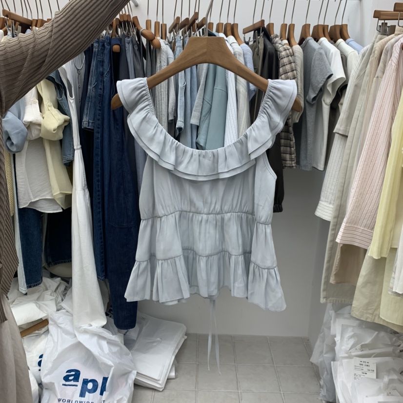 DRESS ROOM韓國東大門直郵女裝新品熱賣人氣休閑襯衫蕾絲衫DRESS ROOM襯衫/蕾絲衫