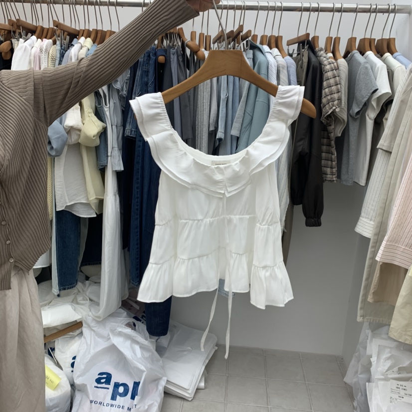 DRESS ROOM韓國東大門直郵女裝新品熱賣人氣休閑襯衫蕾絲衫DRESS ROOM襯衫/蕾絲衫圖色2