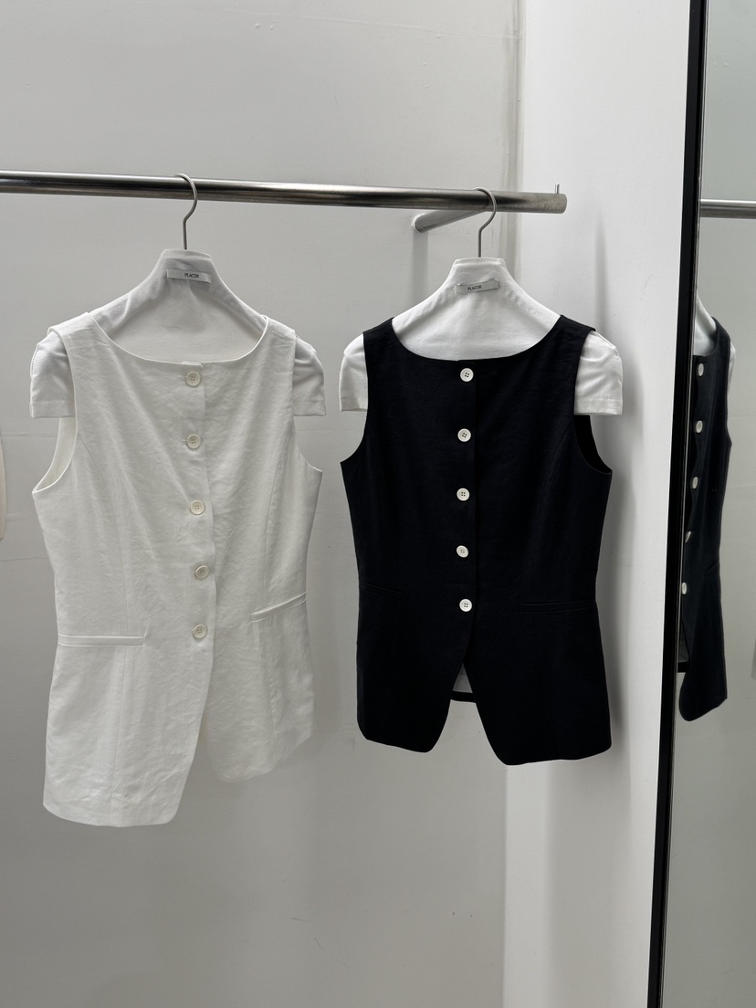 REGULARLY/PLACOR韓國代購女裝新品人氣26春夏推薦馬甲亞麻REGULARLY/PLACOR馬甲