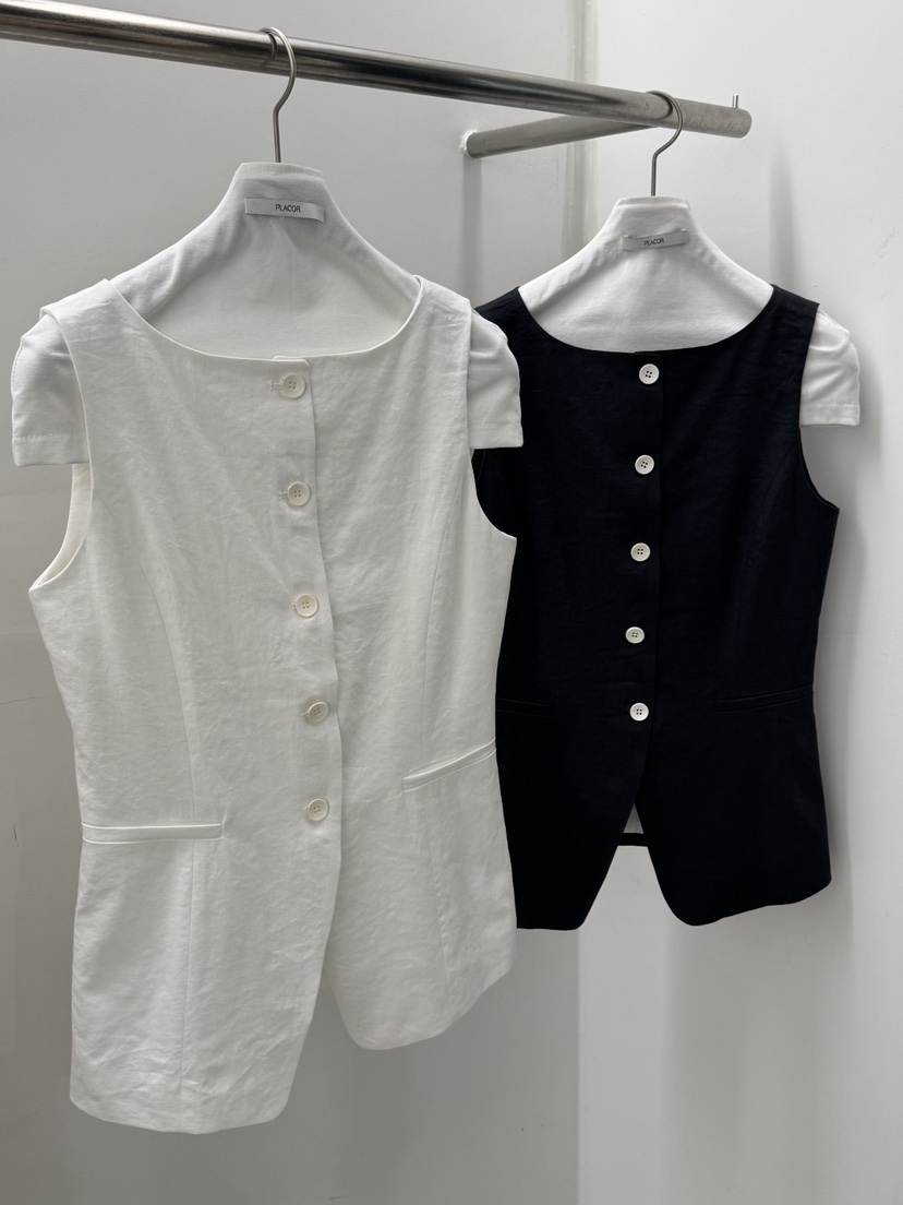 REGULARLY/PLACOR韓國代購女裝新品人氣26春夏推薦馬甲亞麻REGULARLY/PLACOR馬甲