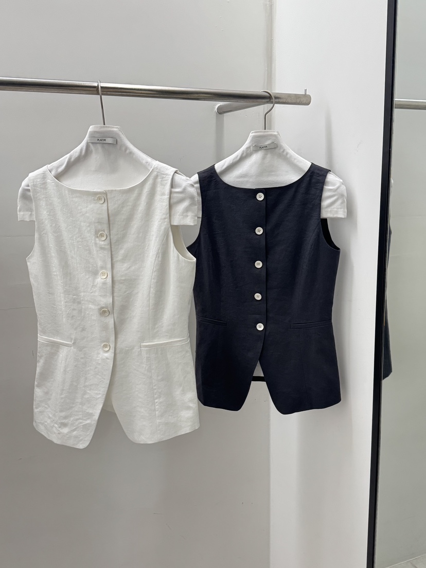 REGULARLY/PLACOR韓國代購女裝新品人氣26春夏推薦馬甲亞麻REGULARLY/PLACOR馬甲