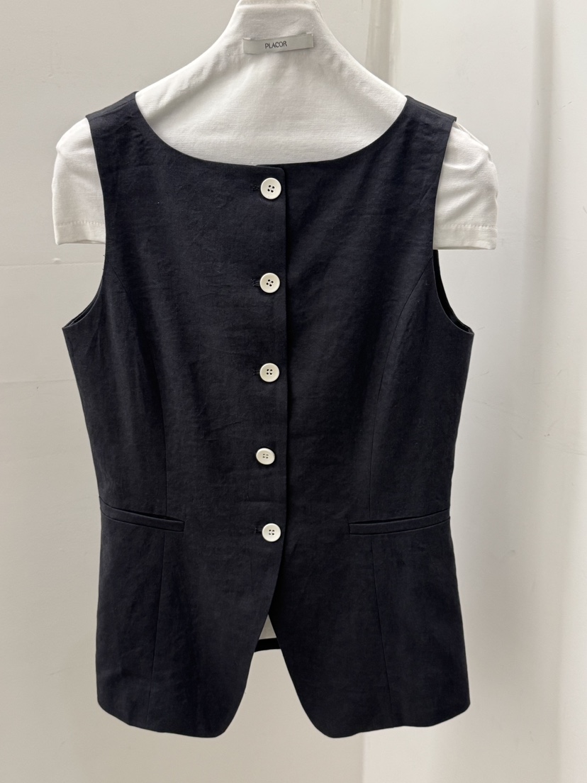 REGULARLY/PLACOR韓國代購女裝新品人氣26春夏推薦馬甲亞麻REGULARLY/PLACOR馬甲