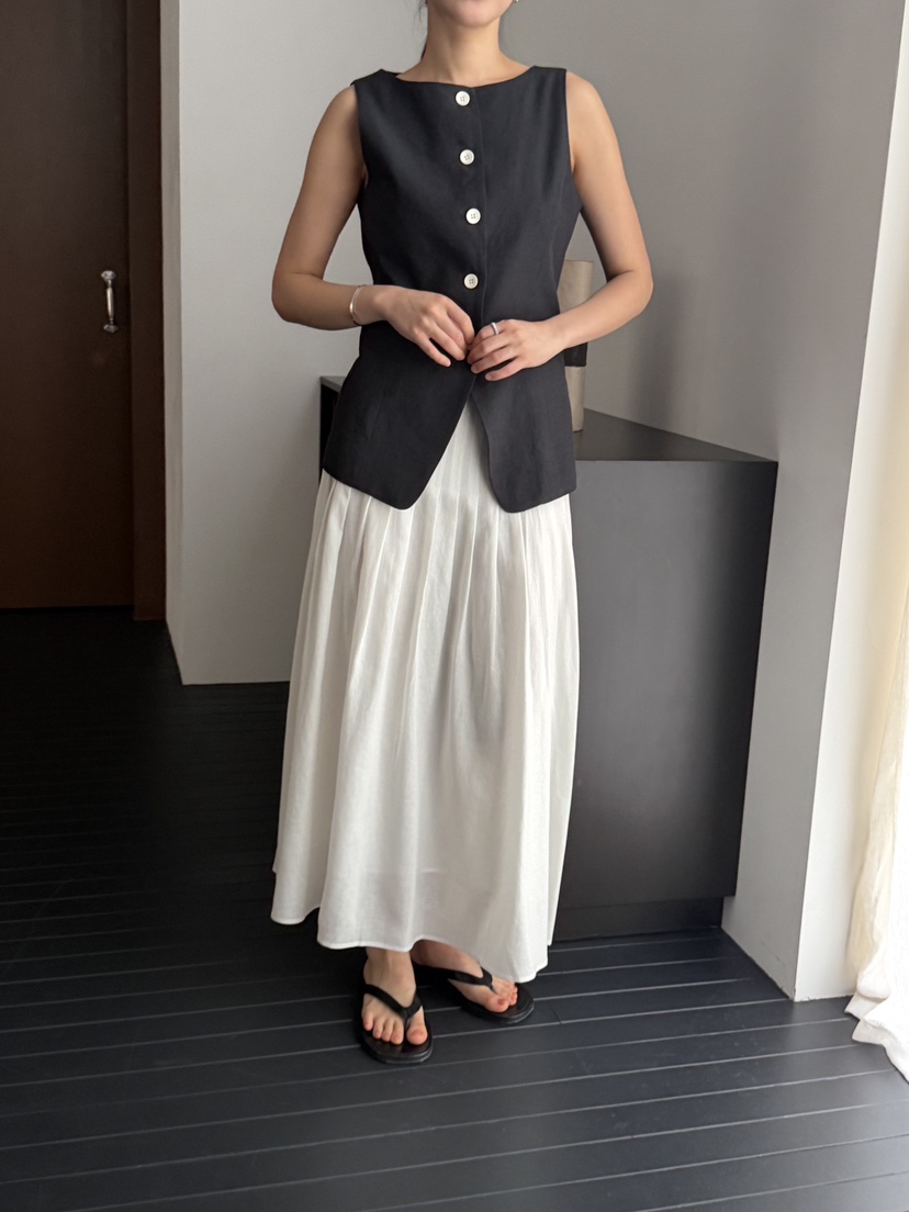 REGULARLY/PLACOR韓國代購女裝新品人氣26春夏推薦馬甲亞麻REGULARLY/PLACOR馬甲